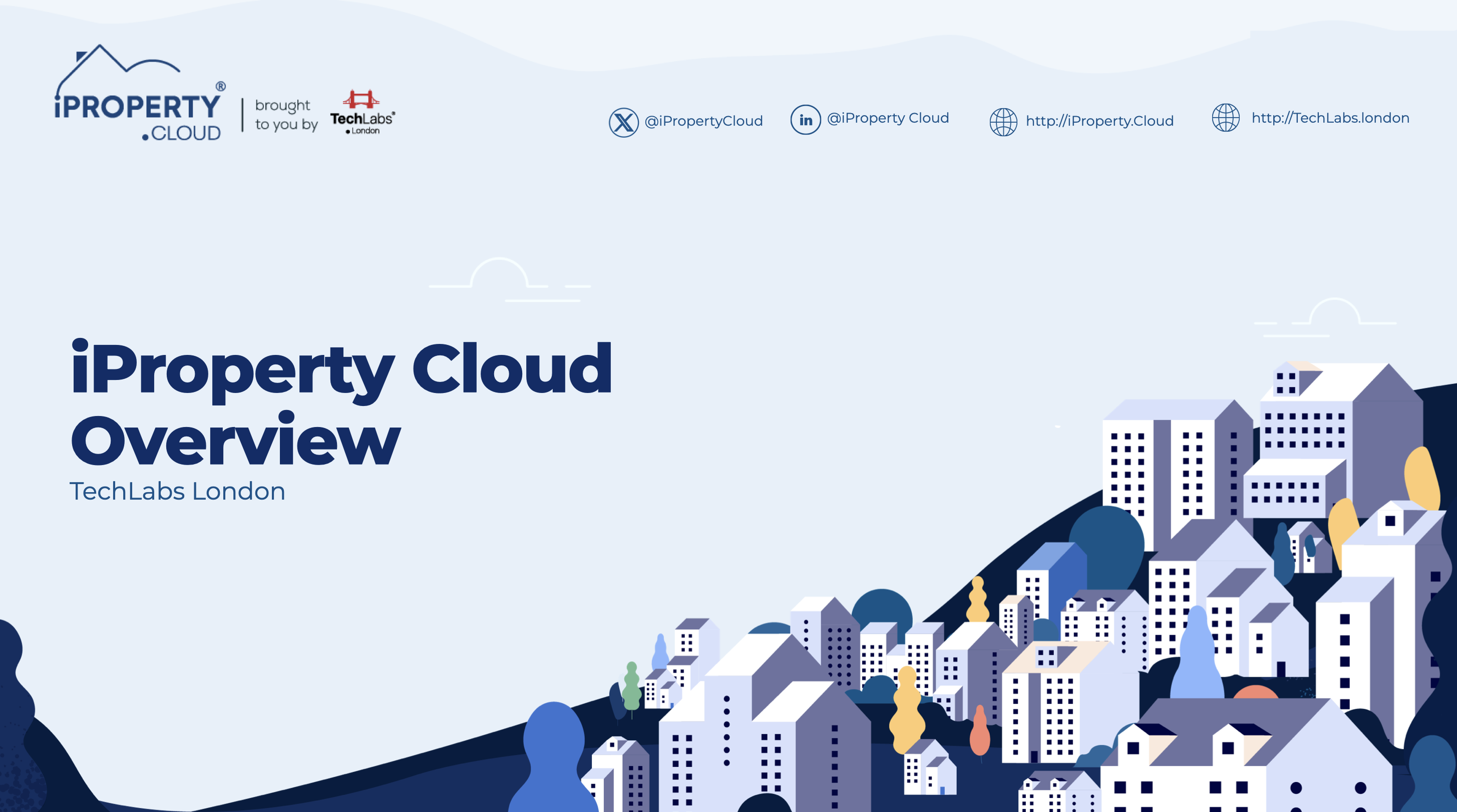 iProperty Cloud Overview slide template cover